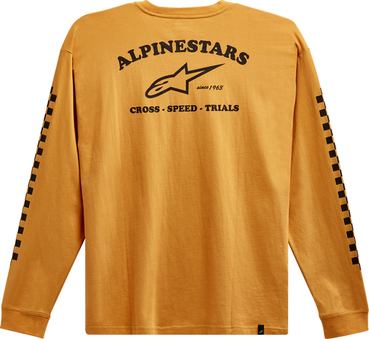ALPINESTARS Sunday Long-Sleeve T-Shirt - Gold - Large 12137184059L