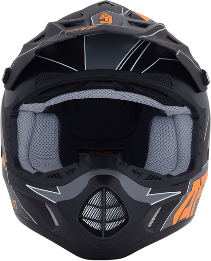 AFX FX-17 Helmet - Aced - Matte Black/Orange - XL 0110-6507