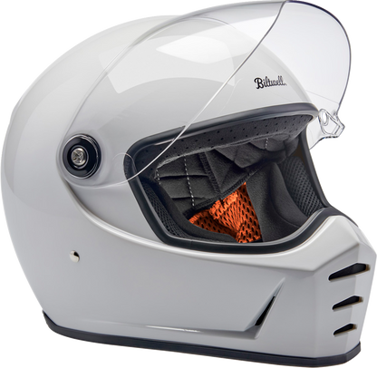 BILTWELL Lane Splitter Helmet - Gloss White - Large 1004-104-504