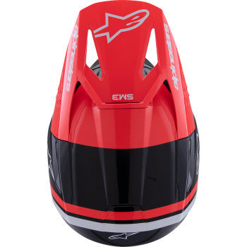 ALPINESTARS SM3 Helmet - Radium - Gloss Black/Red Fluo/White - XS 8300826-1553-XS