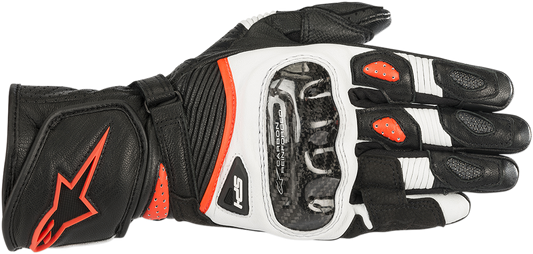 ALPINESTARS Women Stella SP-1 V2 Gloves - Black/White/Fluo Red - XL 3518119-1231-XL
