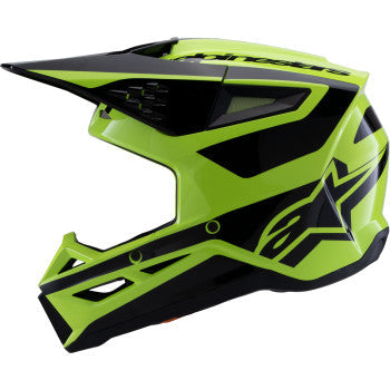 ALPINESTARS SM3 Helmet - Heat - Gloss Yellow Fluo/Black - Medium 8301026-5011-M