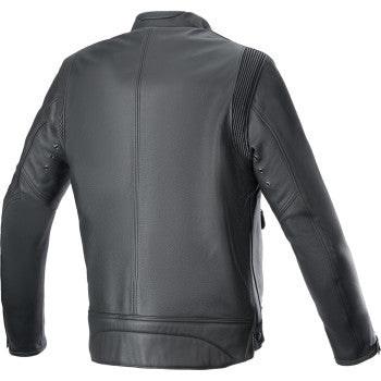 ALPINESTARS Dyno Leather Jacket - Black/Ruby Red/Ecru - 2XL 3103924-1316-2X