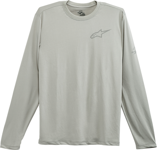 IN STOCK ALPINESTARS Pursue Performance Long-Sleeve T-Shirt - Silver - Medium 1232-71000-19-M