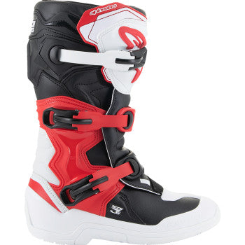 ALPINESTARS Youth Tech3S Boots - White/Black/Red - US 2 2014024-2030-2