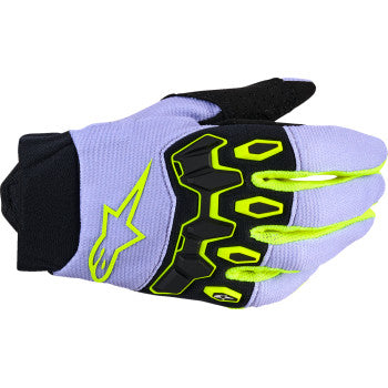ALPINESTARS Youth Full Bore V2 Gloves - Purple/Fluo Yellow - Small 3540226-3175-S