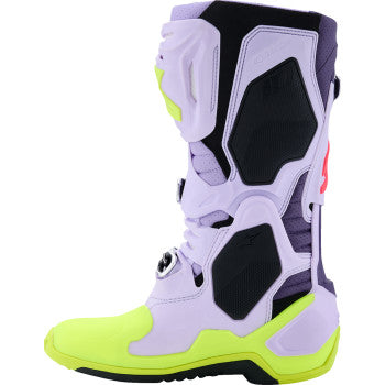 ALPINESTARS Tech 10 Supervented Boots - Purple/Fluorescent Yellow/Diva Pink - US 10 / EU 44.5 2010520-3150-10