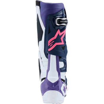 ALPINESTARS Tech 10 Boots - White/Violet/Navy/Pink Fluorescent - US 12 / EU 47 2010020-2780-12