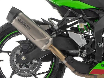 71963PK Arrow Indy Race EVO Titanium Exhaust Silencer w/ CF end cap | Kawasaki ZX-4RR 2023- 2025