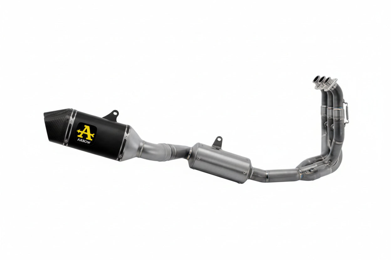Arrow Exhaust  Veloce Full Exhaust, Aluminum Dark for Triumph Tiger 660 22-24 71504VAN
