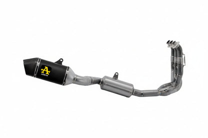 Arrow Exhaust  Veloce Full Exhaust, Aluminum Dark for Triumph Tiger 660 22-24 71504VAN