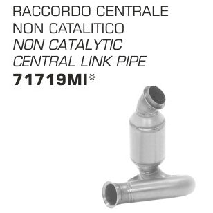 Arrow Central Link Pipe for KTM 890 SMT 2024/2025  Svartpilen 801 ’24/25/ Oxygen sensor plug incudes