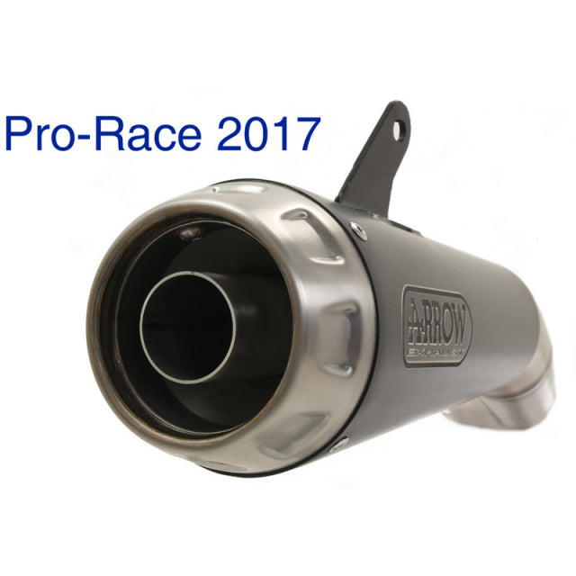 Arrow  Pro-Race  slip- on exhaust Exhaust, Nichrome Dark for Yamaha YZF-R3 /MT03 2017-2025 71831PRN