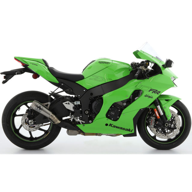 71928PRI  Arrow Pro-Race Slip-on Exhaust, Nichrome for Kawasaki ZX-10RR 2021-2025