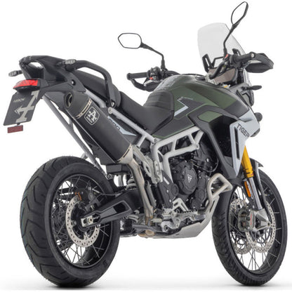 IN STOCK 72506VAN Arrow Veloce Homol  Slip-on Exhaust, Aluminum Dark for Triumph Tiger 900 24-25
