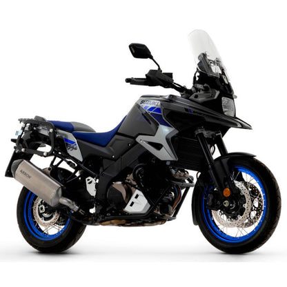 72502SK  Arrow Suzuki V-Strom 1000 /1050 2017-2025 Homologated Titanium Sonora Silencer With Carbon Endcap