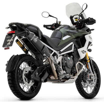 IN STOCK 72506VAN Arrow Veloce Homol Slip-on Exhaust, Aluminum Dark for Triumph Tiger 900 24-25