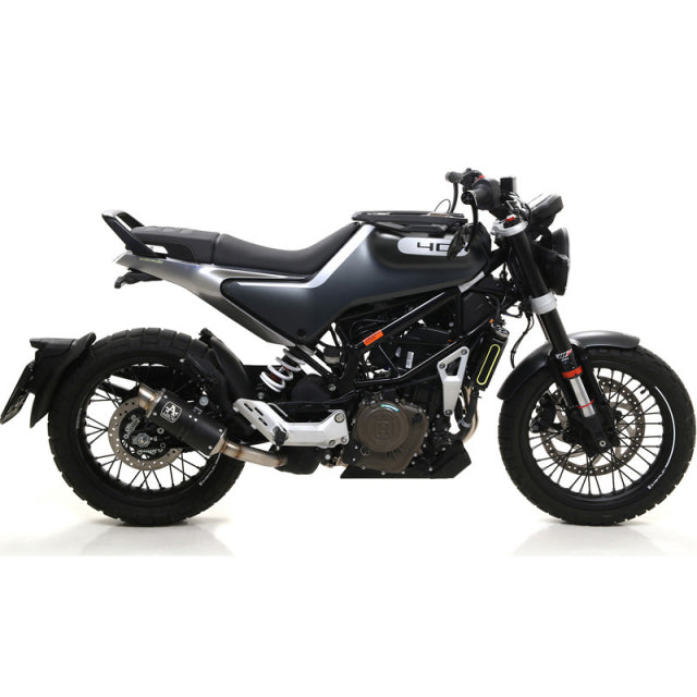IN STOCK 72631gpi  Arrow Husqvarna Svartpilen 401 '20 Homologated Nichrom Dark Gp2 Exhaust With Welded Link Pipe
