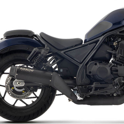 Arrow Rebel Slip-on Exhaust, Nichrome Dark for Honda CMX1100 Rebel 2025 -2026 74517RB