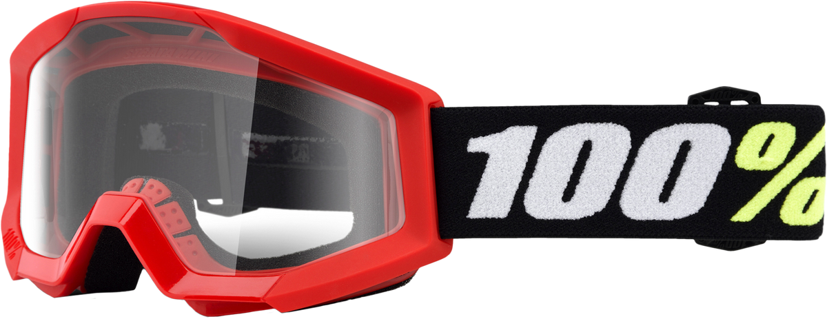 Strata Mini Goggle Red Clear Lens