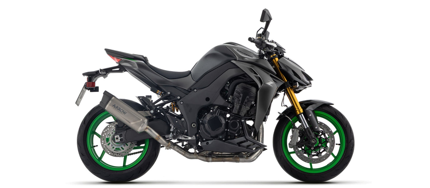 Arrow Kawasaki Z1100 / Z1100se E5+ '25/'26 Indy Race Evo Aluminium Dark Exhaust - 77507akn