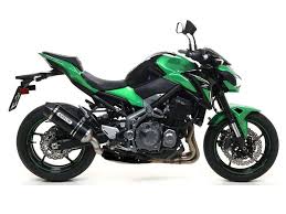 71856AKN  Arrow Race-Tech Slip-on Exhaust, Aluminum Dark for Kawasaki Z900 17-24