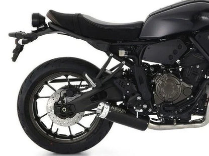 74509RBA  Arrow Rebel Slip-on Exhaust, Aluminum End Cap for Yamaha XSR700 21-25